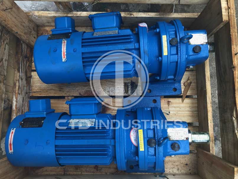 Động cơ liền hộp giảm tốc Tailong XWDV-3-9-YVP2-90L-4-1.5KW