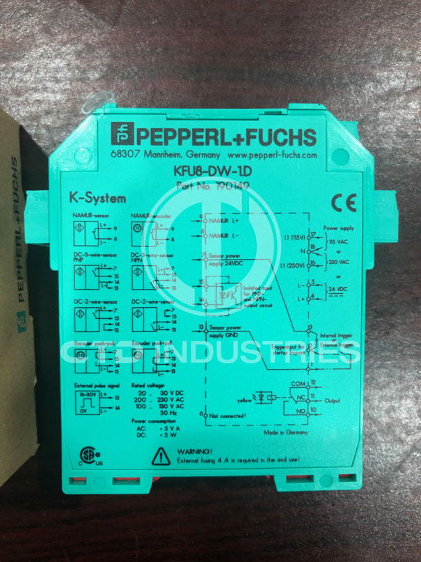 Bộ giám sát tốc độ Pepperl+Fuchs KFU8-DW-1.D